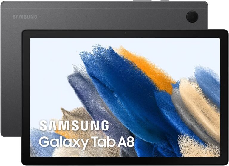 Análisis de la Samsung Galaxy Tab A8 con 4 GB de RAM y 32 GB, 64 GB o 128 GB de almacenamiento con pantalla de 10,5 pulgadas.