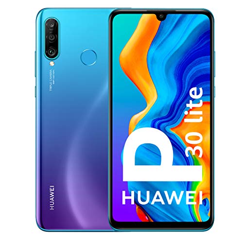 Huawei P30 Lite – Smartphone de 6.15″ (WiFi, Kirin 710, RAM de 4 GB, Memoria Interna de 128 GB, cámara de 48 + 2 + 8 MP, Android 9) Color Azul