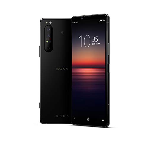 Sony Xperia 1 II – Teléfono móvil 21:9 de 6.5″ (4K HDR, 21:9 CinemaWide, OLED, cámara de Triple Objetivo zeiss, Audio Jack 3.5mm, Android 10, Libre, 8 GB RAM, 256 GB, IP65/68), Negro