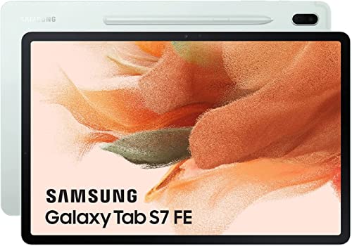 SAMSUNG Galaxy Tab S7 FE – Tablet de 12.4″ (WiFi, RAM de 6GB, Almacenamiento de 128GB, Android) – Color Verde [Versión española]