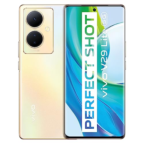 vivo V29 Lite 5G Smartphone, 8 GB + 128 GB, Pantalla Curva 3D AMOLED de 6,78″ a 120 Hz, cámara con OIS y antitrepidación de 64 MP, 5000 mAh + FlashCharge de 44 W, RAM extendida + 8 GB, Android 13