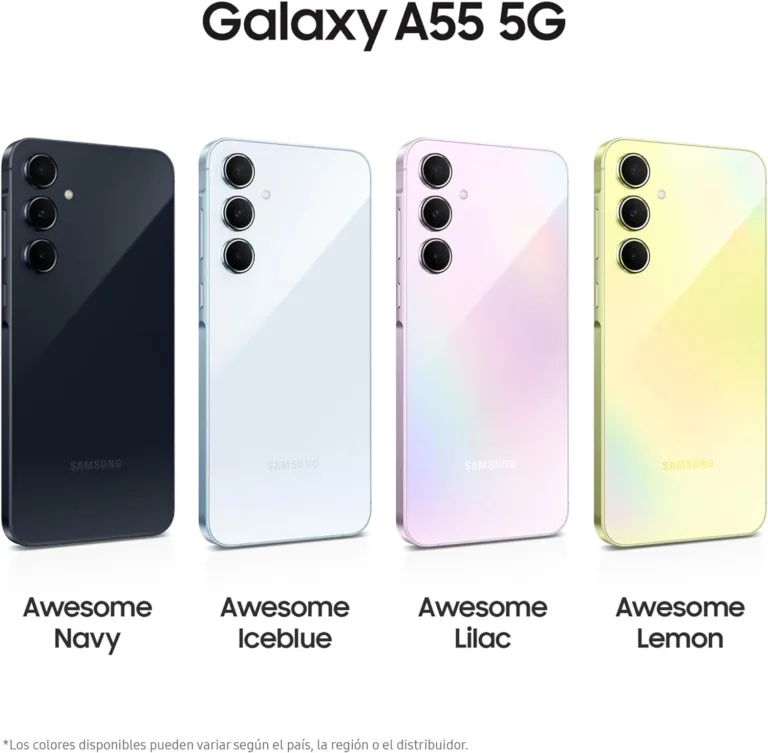 Samsung Galaxy A55: Review, características y precio. Una opción que núnca defrauda en la gama media. Con 8GB de RAM y 128/256 GB de ROM y 50 megapixeles.